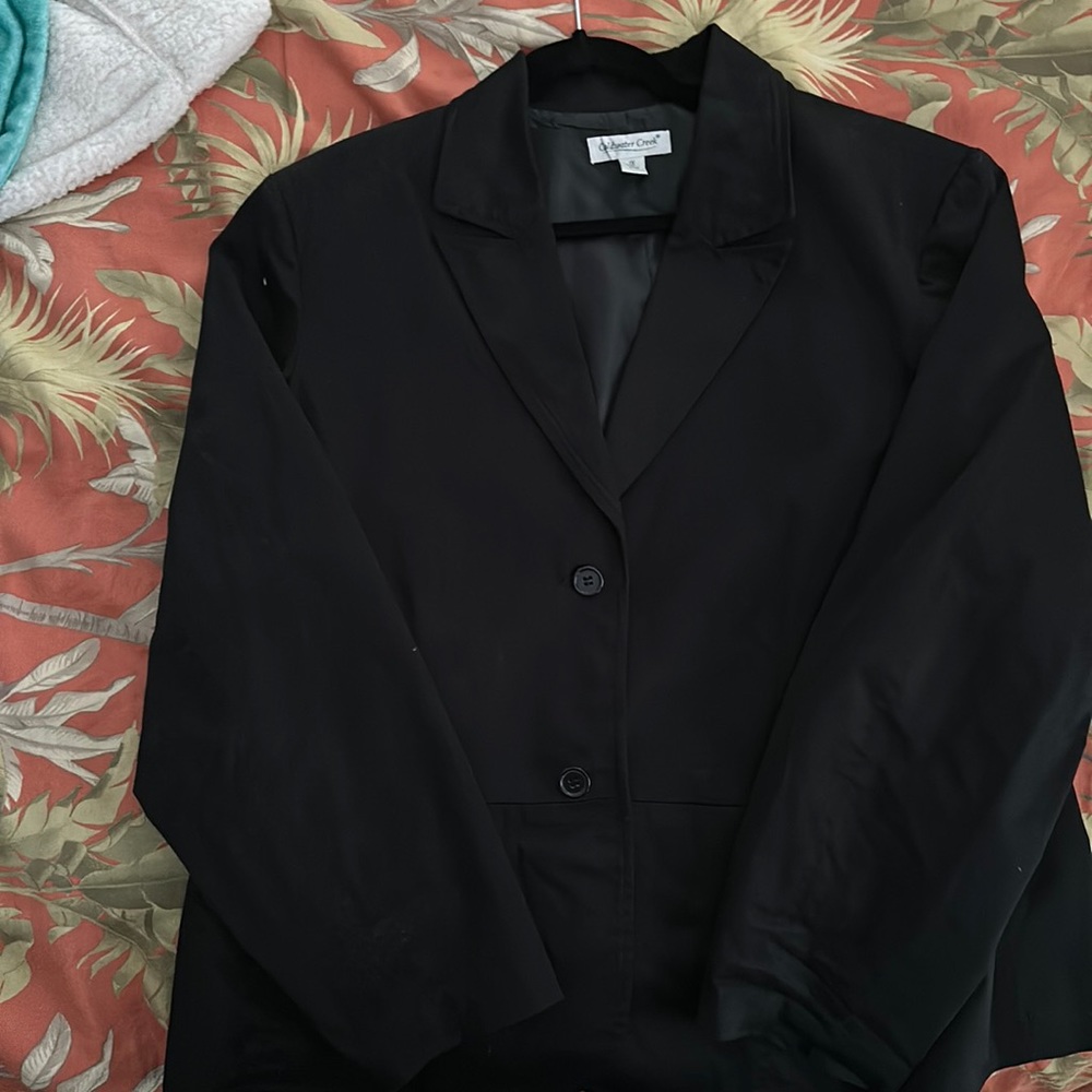 Coldwater Creek Lined Blazer Black Sz 1X